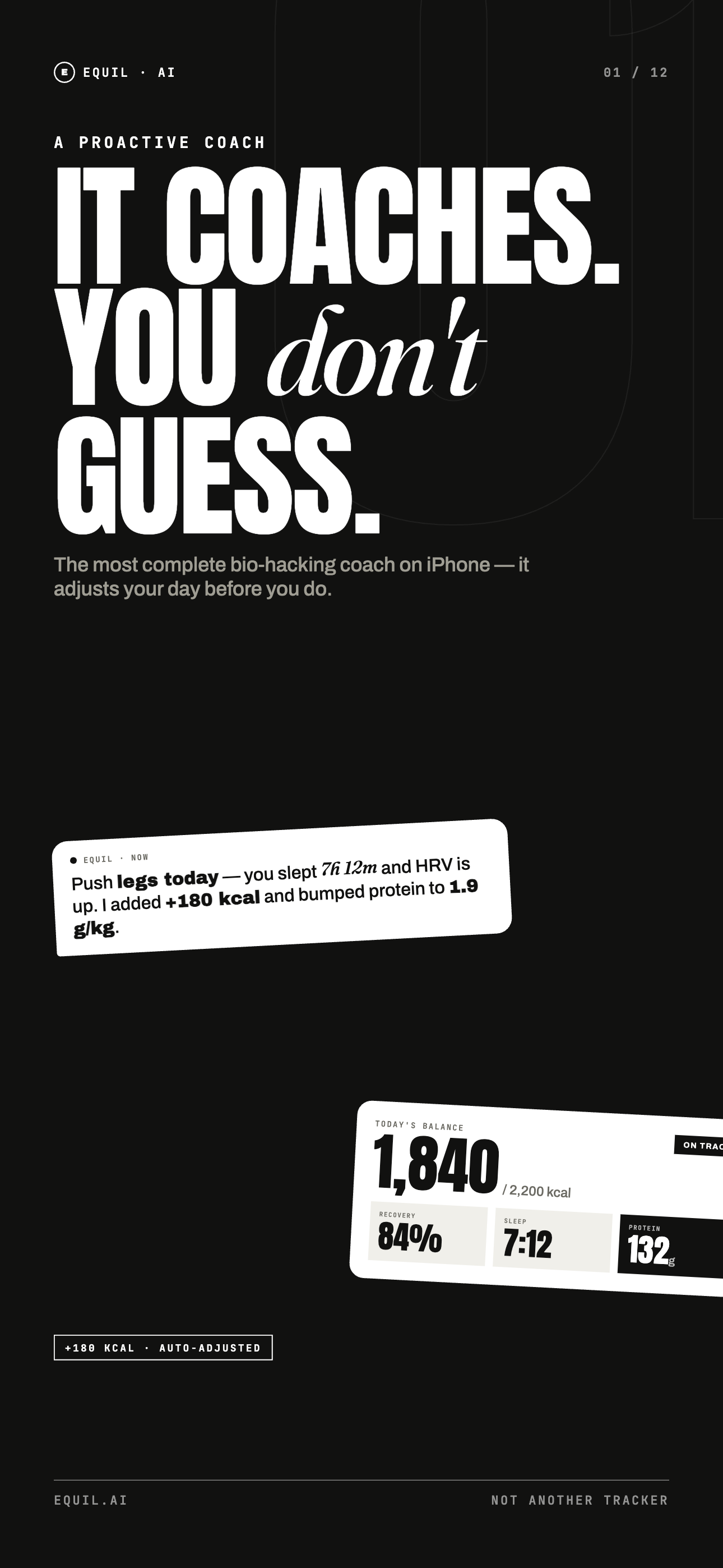 Equil AI — it coaches. You don't guess.